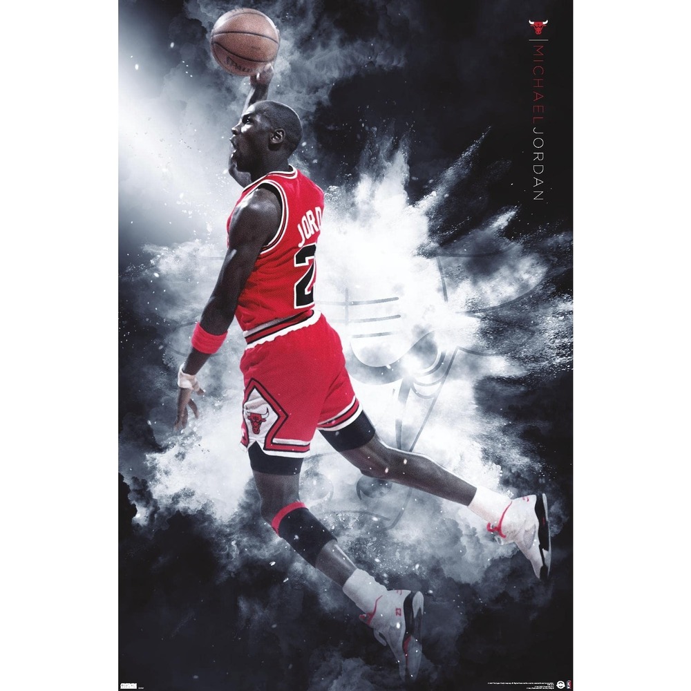 Michael Jordan - Burst Wall Poster